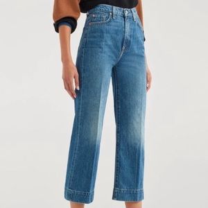 High Rise 7 for All Mankind Baby Jo Cropped Jeans